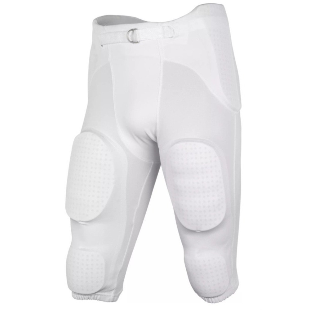 Champro Adult 7-Pad Integrated Football White‎ Pants Sz Small